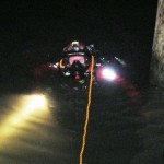 OCMD Paramedic in the Water at Night