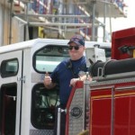 Ocean City MD Paramedic on Fire Truck