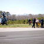 OCMD Paramedics Taking Patient to Helicopter