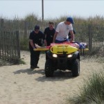 Ocean City Paramedics Working on the Beach