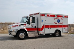 Ocean City Ambulance on the Beach