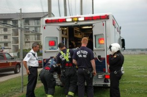 Paramedics Loading Patient into Ambulance