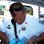Ocean City MD Paramedic Reading a Box