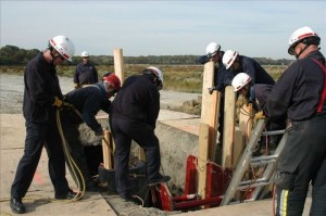 OCMD Paramedics Climbing up Ladder